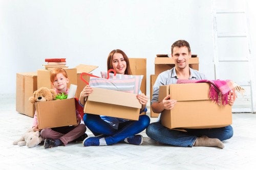Removal team working on a residential move in Tottenham