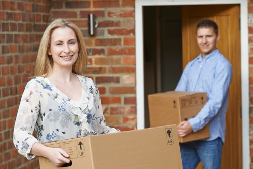 Local Tottenham removals team handling furniture and boxes