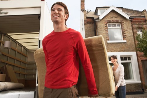 Removals van ready for a Tottenham home move