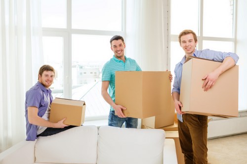 Commercial moving scene for a Tottenham office relocation