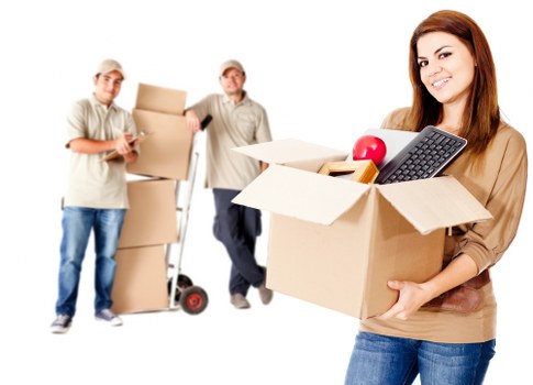 Packed boxes and furniture ready for transport in Tottenham