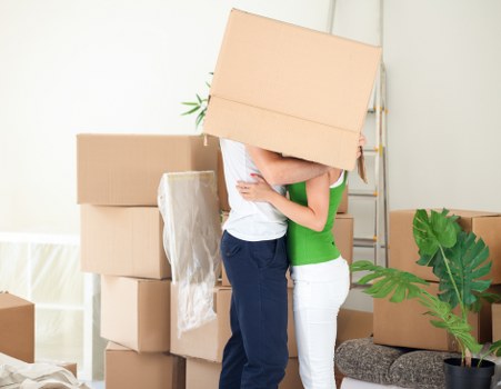 Loading furniture into a truck for a Tottenham home move