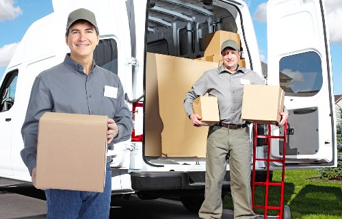 Packing boxes and furniture ready for a local Tottenham relocation