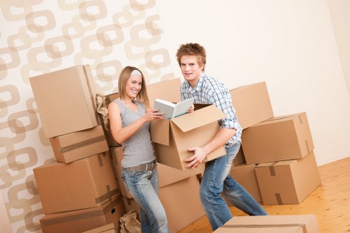 Local movers handling boxes and furniture in Tottenham