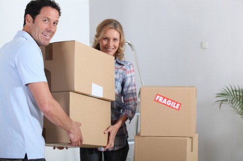 Removal van for a small flat move near Tottenham Hale